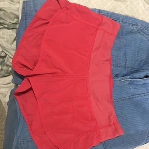 HOTpink lulu lemon shorts